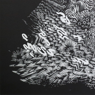 Details, 'Ocean Blanket' Linocut Print. 